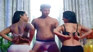  brunette indian threesome